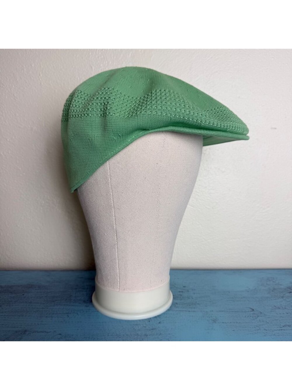 Kangol Tropic Ventair 504 Ivy Cap Mint Green Lightweight Cotton-Blend Sz XL